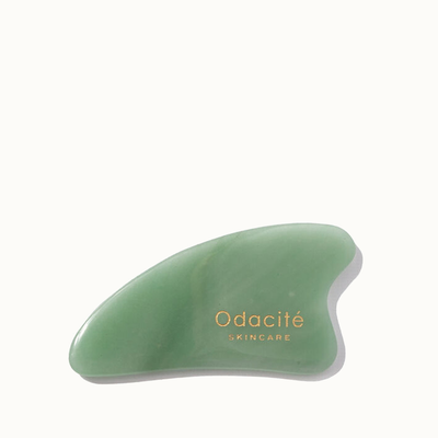 Crystal Contour Gua Sha Green Aventurine Beauty Tool from Odacité