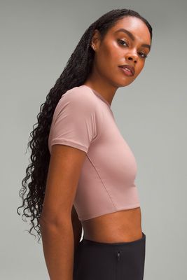 Nulu Crew-Neck Cropped T-Shirt