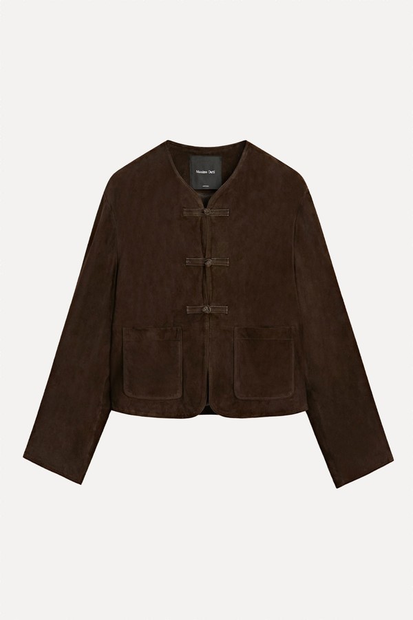 Short Suede Leather Jacket