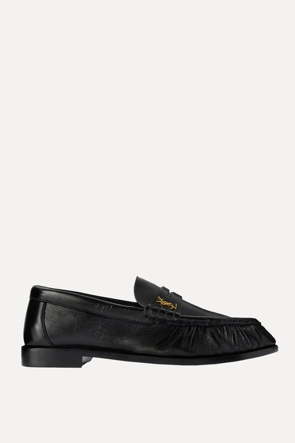 Le Loafer Logo-Embellished Leather Loafers from SAINT LAURENT 