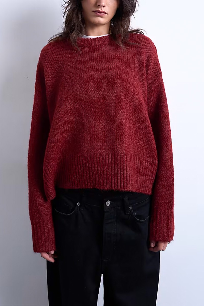 Knitted Wool Blend Fluffy Ultimate Jumper from Topshop