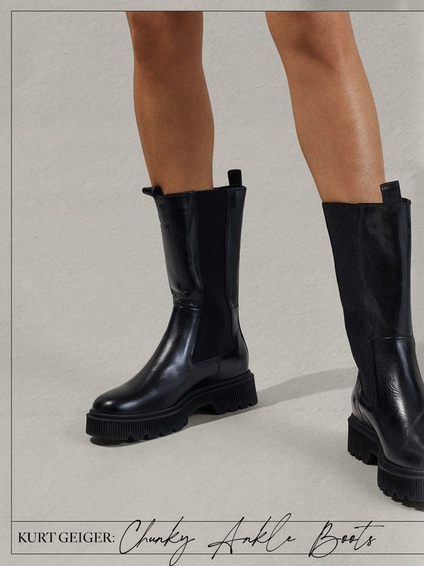 12 Chunky Boots At Kurt Geiger