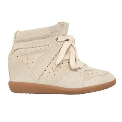 Bobby Suede Wedge Sneakers from Isabel Marant