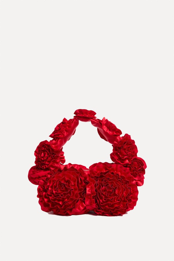 Fabric Floral Ruffle Grab Bag from MARKS & SPENCER