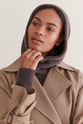 Cashmere Wool Knitted Hood  from Rise & Fall