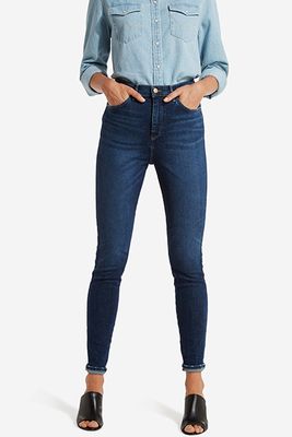 Super High Skinny Jeans In Blue Shadow