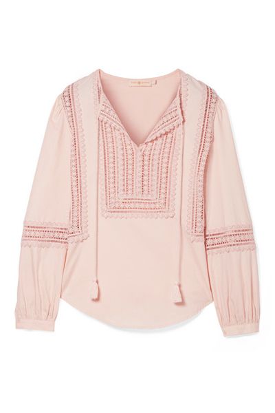 Cotton Poplin Top from Tory Burch