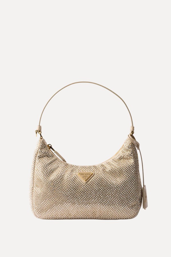 Re-Edition 2005 Mini Crystal-Studded Satin Bag