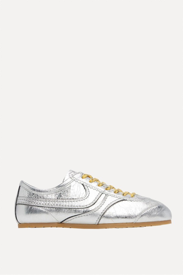 Metallic Leather Sneakers from DRIES VAN NOTEN