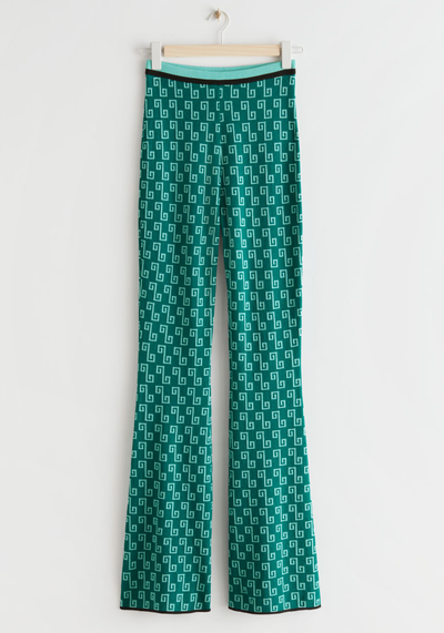 Flared Jacquard Trousers from & Other Stories