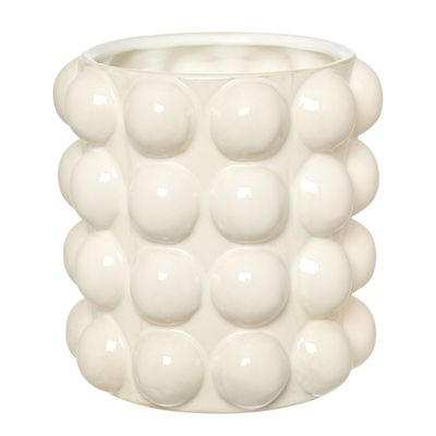 White Sphere Shell Planter