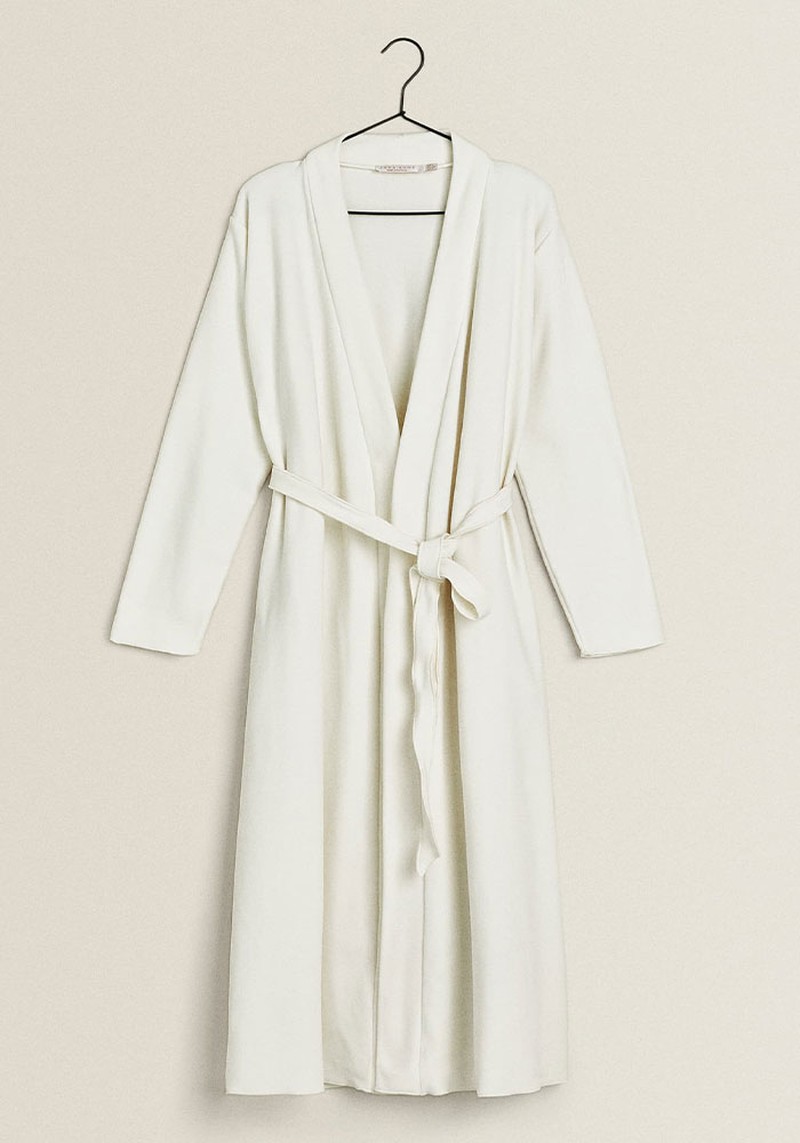 Long Fleece Dressing Gown from Zara