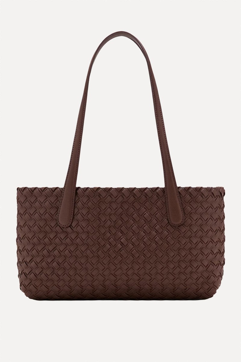 Braided Tote Bag from Mango