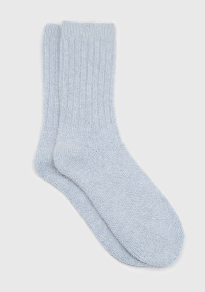 Large Ribbed Angora Socks from Glassworks