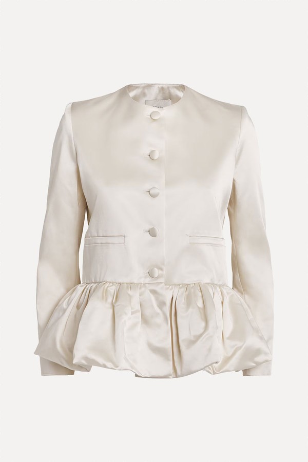 Satin Peplum Jacket from Liberowe