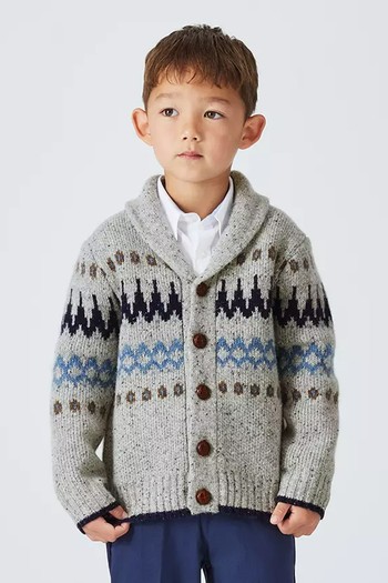 Heirloom Kids' Neck Cardigan from John Lewis