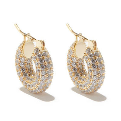 Doughnut Zircon Earrings from Fallon