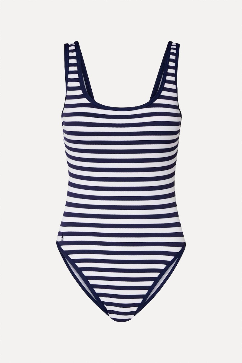 Scoop Tank Striped Swimsuit from Polo Ralph Lauren