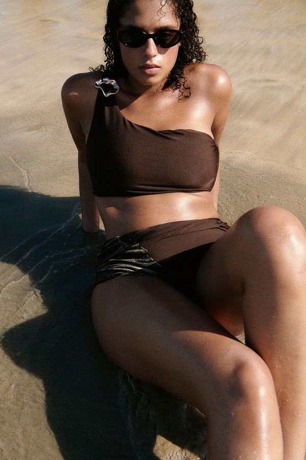Asymmetrical Bikini Top from Mango