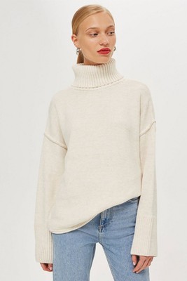 Supersoft Ribbed Roll Neck Jumper from Topshop