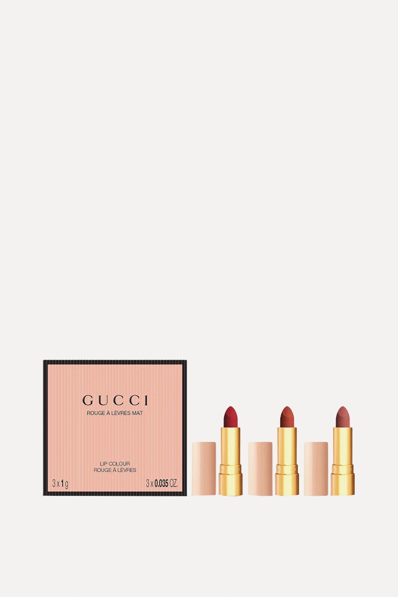Rouge À Lèvres Mat Mini Lipsticks Trio Gift Set from Gucci