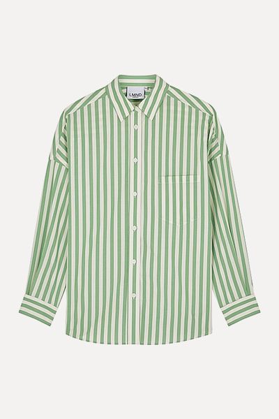 Chiara Striped Cotton-Poplin Shirt from LMND Lemonade