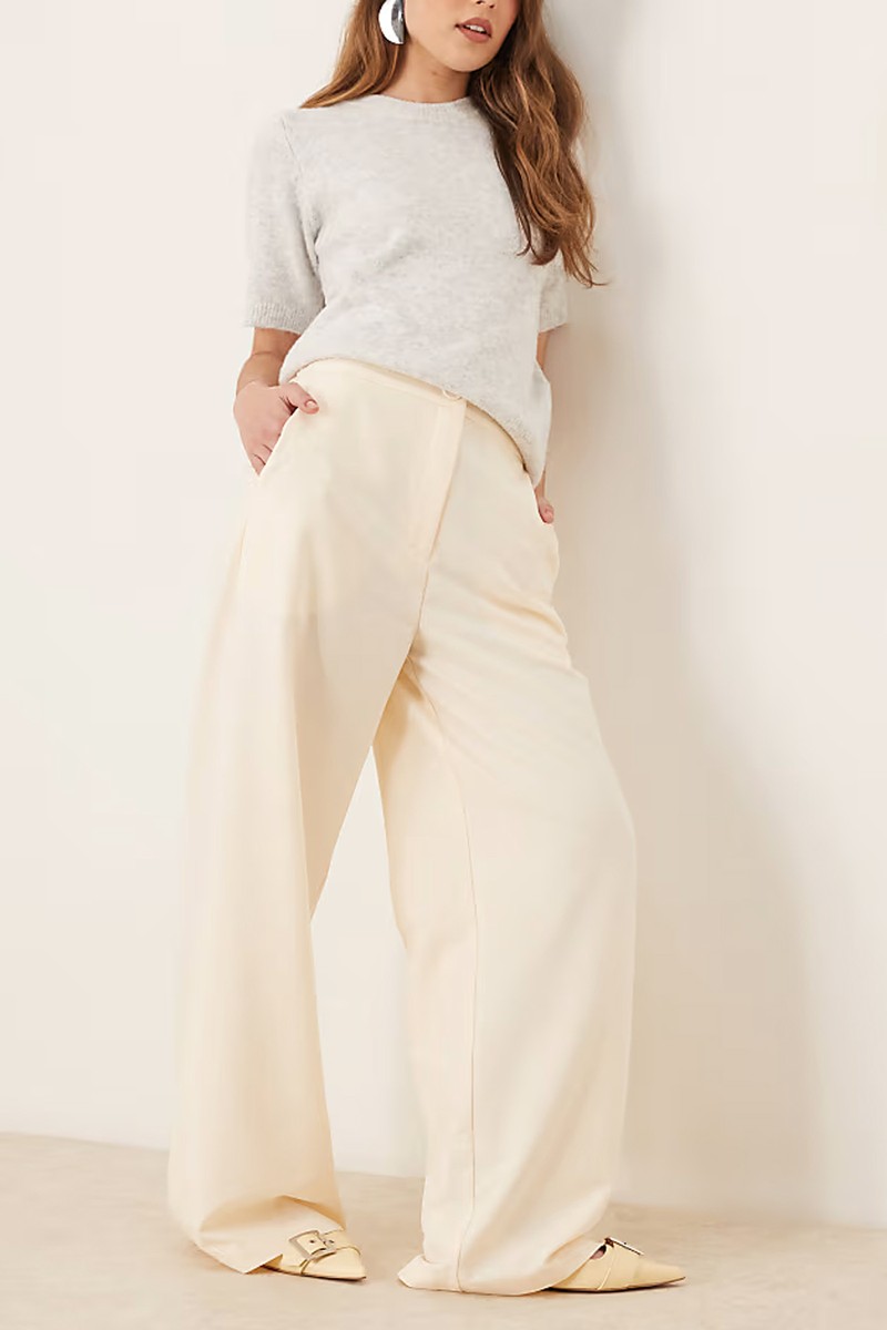 Tailored Relaxed Straight Leg Trousers from ASOS DESIGN