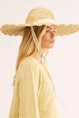 Scalloped Straw Hat from Free People
