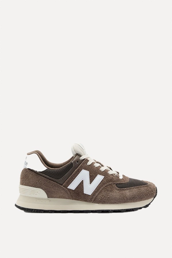 574 Panelled Brushed-Suede Sneakers from New Balance