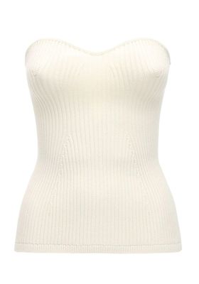 Lucie Strapless Rib Viscose Blend Top from Kahite