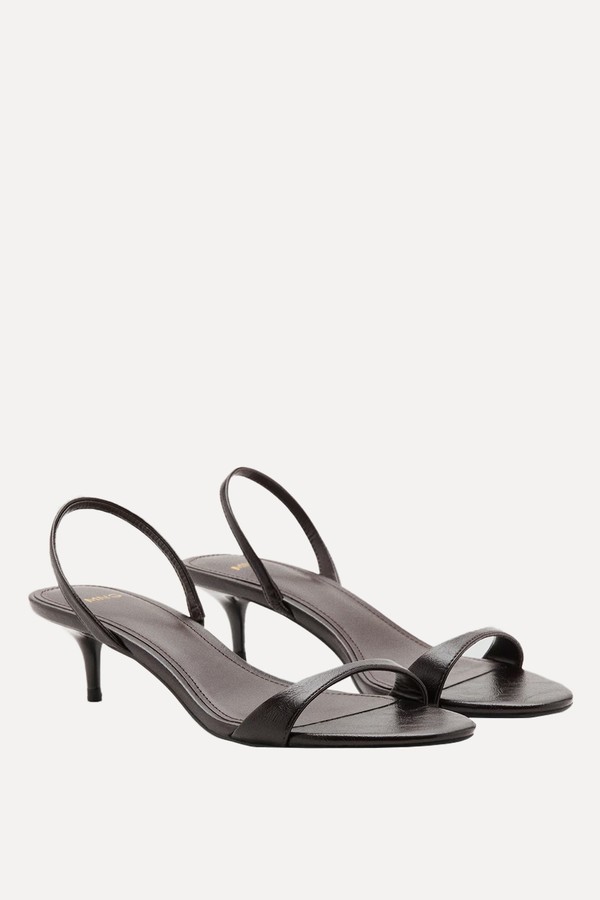 Kitten-Heel Sandals With Strap