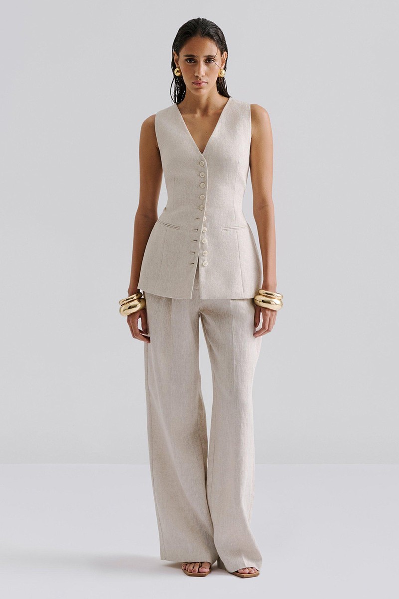 Cielo Linen Vest from Malina