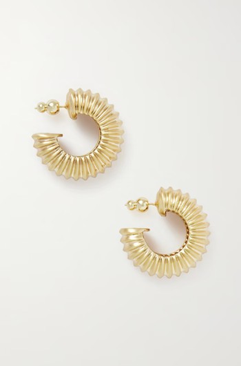 Stella Gold-Tone Hoop Earrings from Cult Gaia 