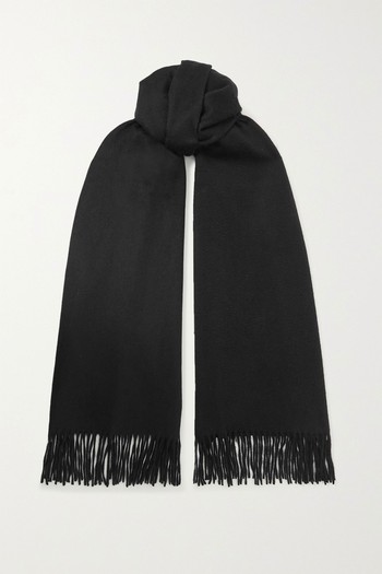 Natasha Fringed Cashmere Scarf from Arch4