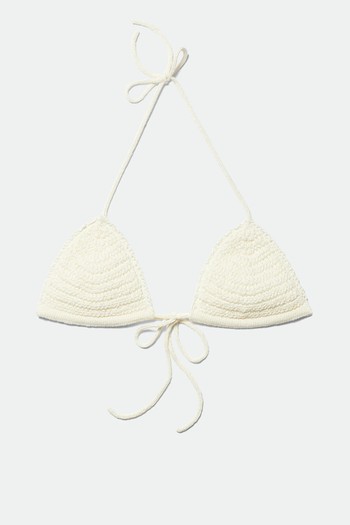 Crochet Triangle Bikini Top from Weekday 