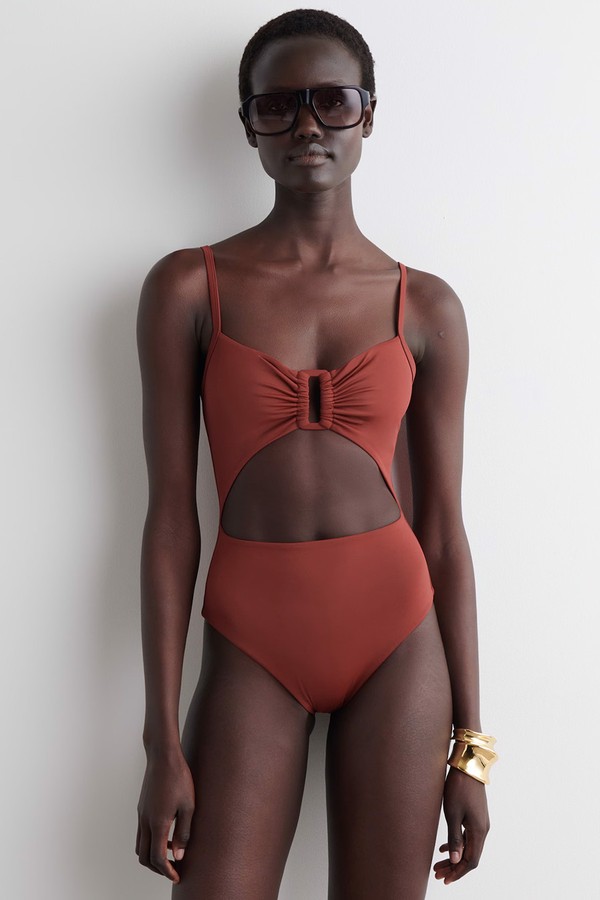 Gathered Cutout Swimsuit from COS