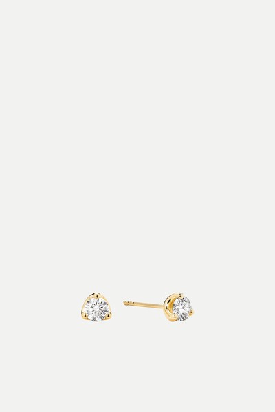 Lab Grown Diamond Round Studs 0.5 TCW