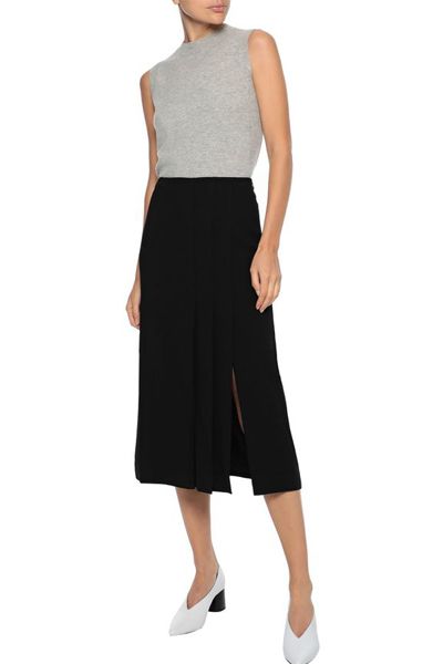 Raegan Crepe Midi Skirt