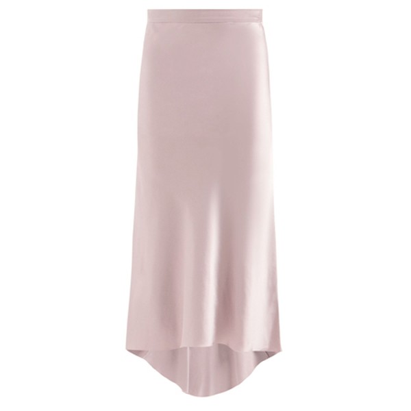 Bias Godet Silk-Satin Midi Slip Skirt from Raey