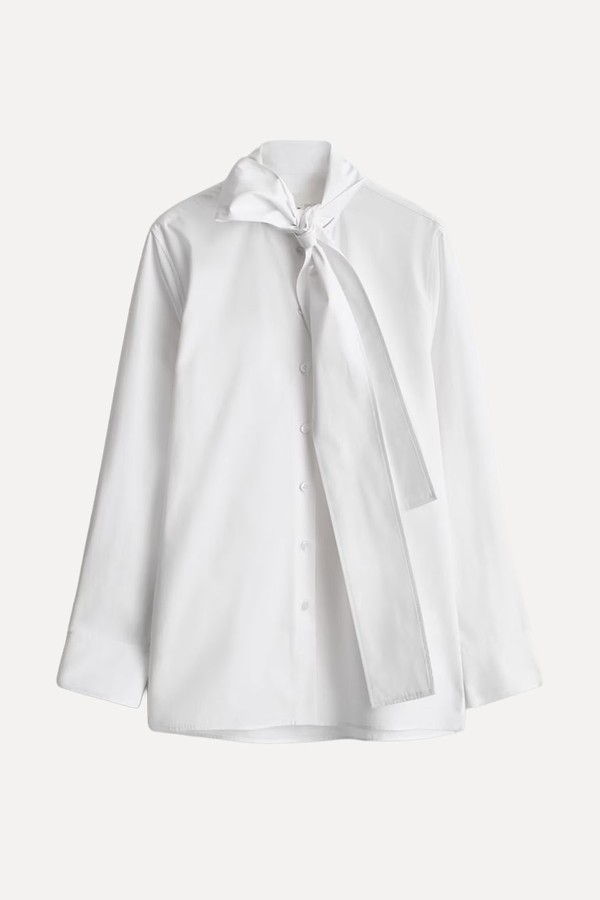 Bow-Detail Cotton Blouse from COS
