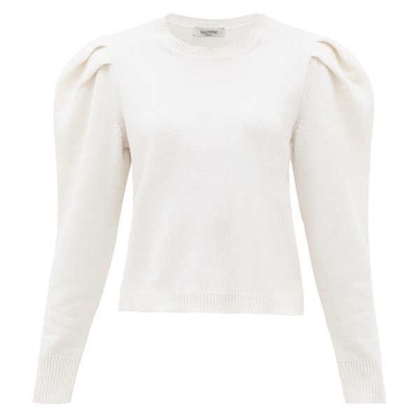 Puff Sleeve Cashmere Sweater from Valentino