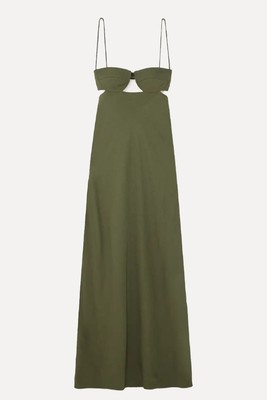 Resort Cutout Twill Maxi Dress from St. Agni