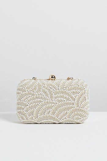 Dina Deco Pearl Clutch Bag from Oliver Bonas 