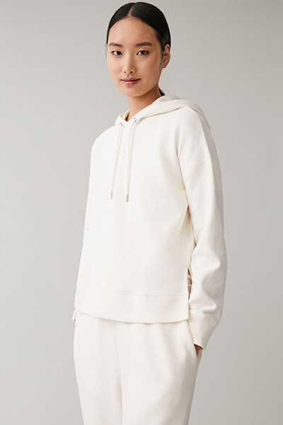 Textured Organic Cotton Hoodie