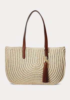 Straw Large Corey Tote from Ralph Lauren