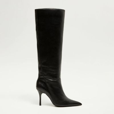 Heel Leather Boot from Mango