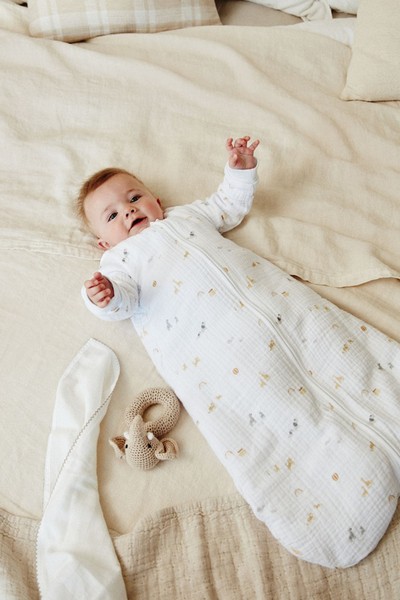 Detachable Sleeve 100% Cotton Sleep Bag