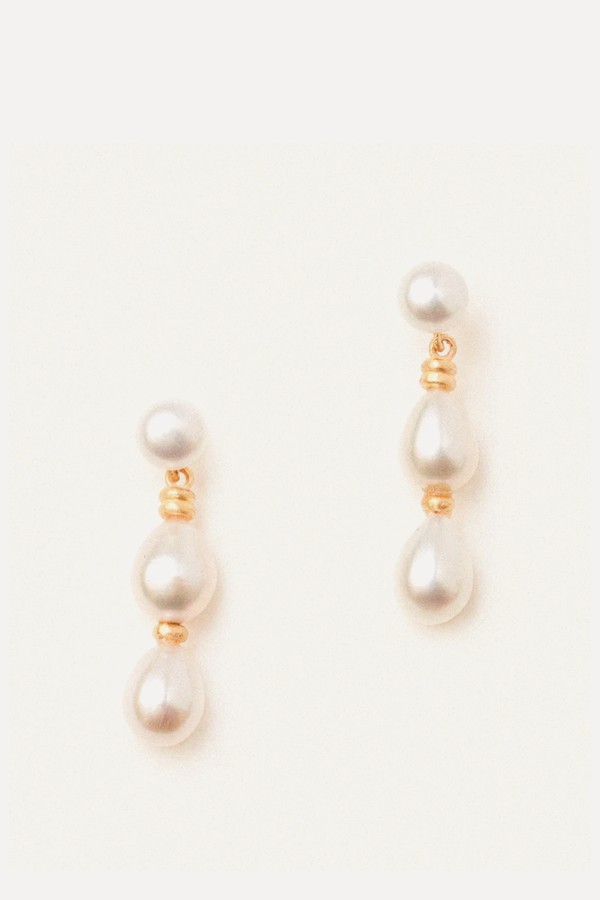 Patsy Earrings With Pearl from Carousel Jewels