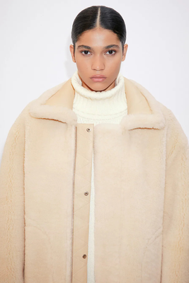 Shearling-Lined Coat