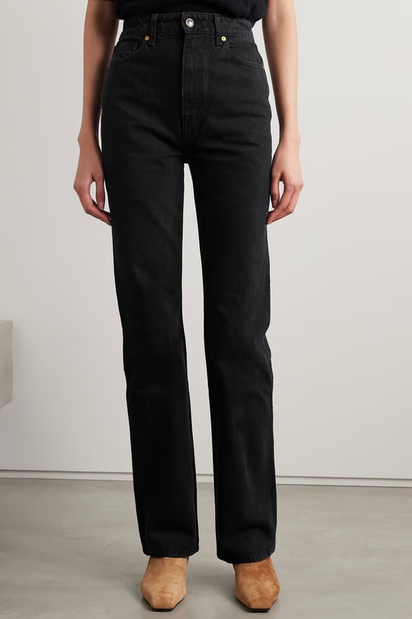 Danielle High-Rise Slim-Leg Jeans from KHAITE